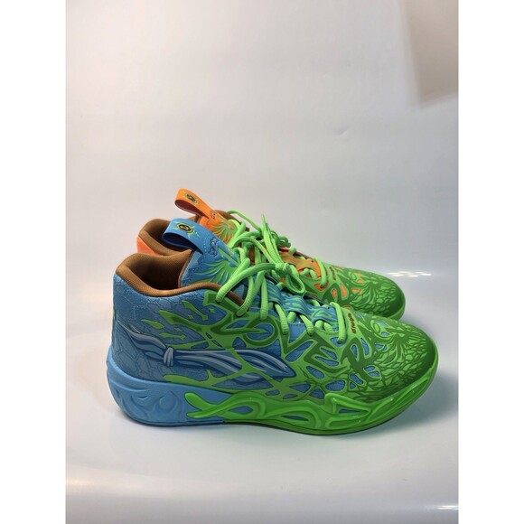 Puma Teenage Mutant Ninja Turtles x MB.04 Leonardo & Michelangelo LAMELO Size 9 main image 4